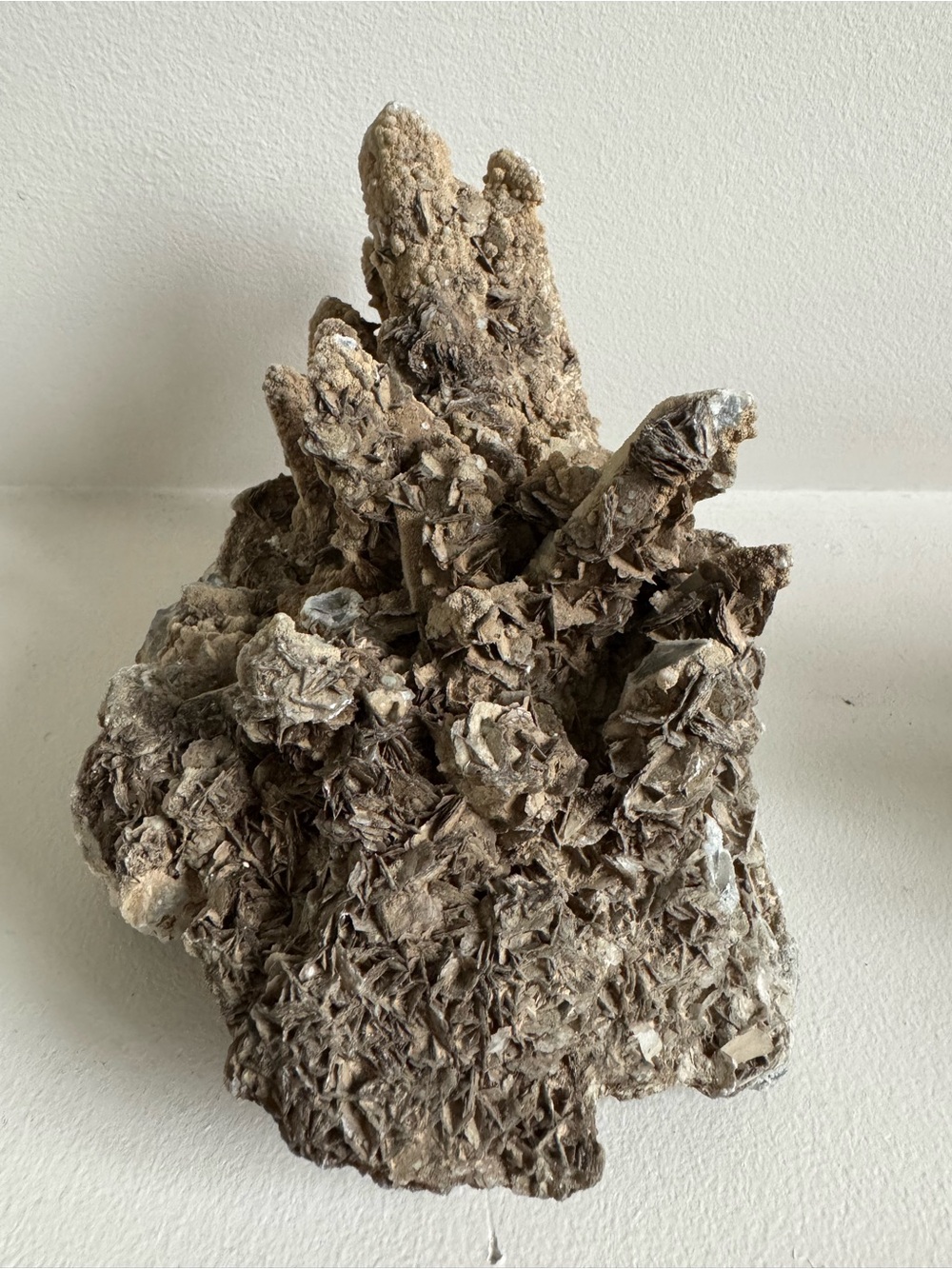 Crystal cluster with calcite from Inner Mongolia of China